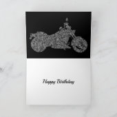 Gepersonaliseerde gelukkige verjaardag motorkaart kaart (Binnen)