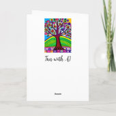 Gepersonaliseerde gelukkige verjaardag tante kaart (Achterkant)