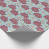 Gepersonaliseerde gelukkige verjaardagsballonnen cadeaupapier (Hoek)