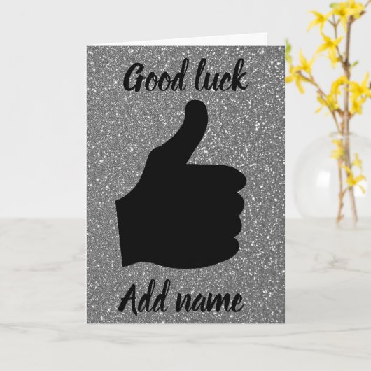 Gepersonaliseerde gelukskaart kaart (Gele Bloem)