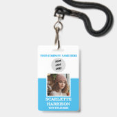 Gepersonaliseerde Gemakkelijk professionele person Badge (Voorzijde met lanyard)