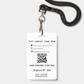 Gepersonaliseerde Gemakkelijk professionele person Badge (Achterkant met lanyard)