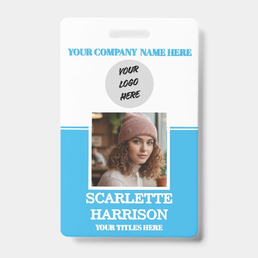 Gepersonaliseerde Gemakkelijk professionele person Badge (Voorzijde)
