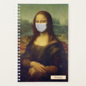Gepersonaliseerde gemaskerde Mona Lisa Student Planner (Voorkant)