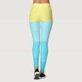 Gepersonaliseerde gemengde kleurstreep leggings (Achterkant)