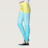 Gepersonaliseerde gemengde kleurstreep leggings (Links)