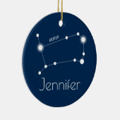 Gepersonaliseerde Gemini Constellation Ornament (Rechts)