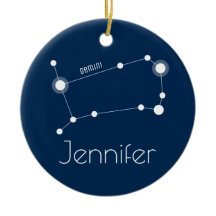Gepersonaliseerde Gemini Constellation Ornament
