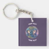 GEPERSONALISEERDE GEMINI ZODIAC TEKEN SLEUTELHANGER (voorkant)