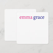 Gepersonaliseerde geMonogramsserij Kaart (Voorkant / Achterkant)