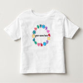 Gepersonaliseerde Gemstenen Toddler T-shirt (Voorkant)