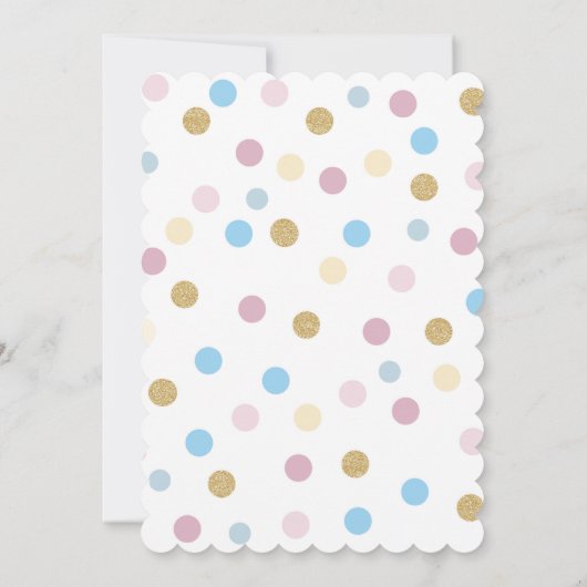 Gepersonaliseerde Gender onthullen Uitnodiging (Achterkant)