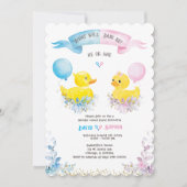 Gepersonaliseerde Gender onthullen Uitnodiging (Voorkant)