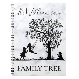 Gepersonaliseerde Genealogie Vintage Familiestambo Notitieboek