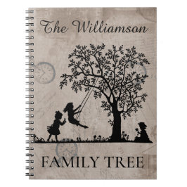Gepersonaliseerde Genealogie Vintage Familiestambo Notitieboek