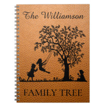 Gepersonaliseerde Genealogie Vintage Familiestambo