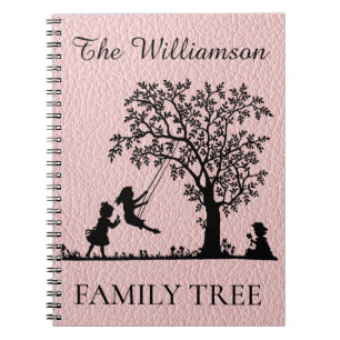 Gepersonaliseerde Genealogie Vintage Familiestambo Notitieboek