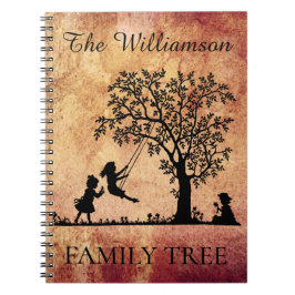 Gepersonaliseerde Genealogie Vintage Familiestambo Notitieboek