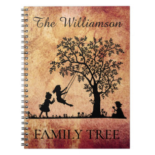 Gepersonaliseerde Genealogie Vintage Familiestambo Notitieboek