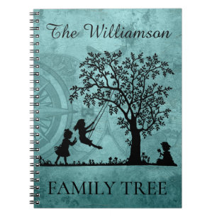 Gepersonaliseerde Genealogie Vintage Familiestambo Notitieboek