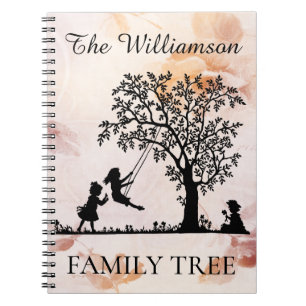 Gepersonaliseerde Genealogie Vintage Familiestambo Notitieboek