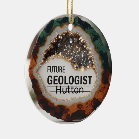 Gepersonaliseerde geoloog keramisch ornament (Rechts)
