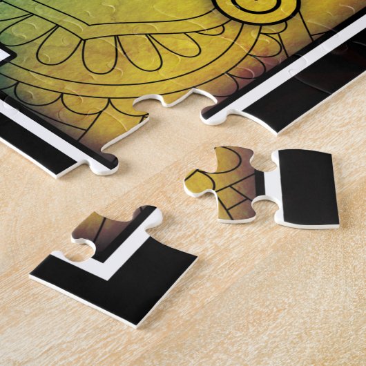 Gepersonaliseerde Geometrie Boeddha Legpuzzel (Zijkant)