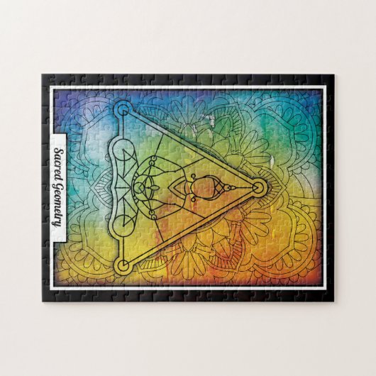 Gepersonaliseerde Geometrie Boeddha Legpuzzel (Horizontaal)