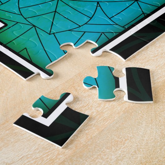 Gepersonaliseerde Geometrie Mandala Legpuzzel (Zijkant)