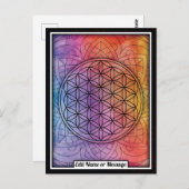 Gepersonaliseerde Geometrie voor gepersonaliseerd  Briefkaart (Voorkant / Achterkant)