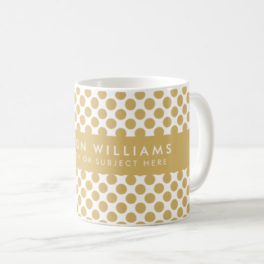 Gepersonaliseerde geometrische Mok (Voorkant rechts)