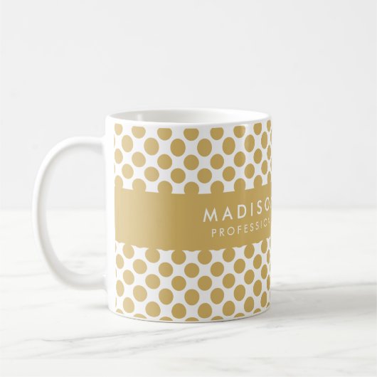 Gepersonaliseerde geometrische Mok (Links)