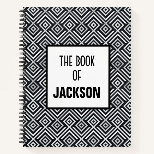 Gepersonaliseerde geometrische notitieboek (Voorkant)