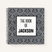 Gepersonaliseerde geometrische notitieboek (Voorkant)