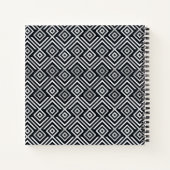 Gepersonaliseerde geometrische notitieboek (Achterkant)