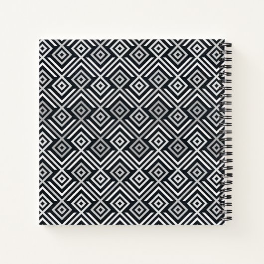 Gepersonaliseerde geometrische notitieboek (Achterkant)