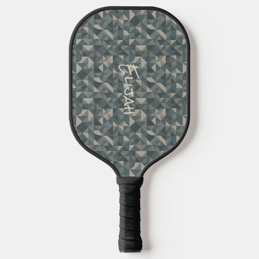 Gepersonaliseerde geometrische ontwerp pickleball paddle (Voorkant)