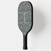 Gepersonaliseerde geometrische ontwerp pickleball paddle (Links)