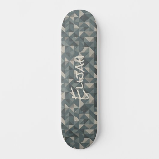 Gepersonaliseerde Geometrische Tegel Skateboard Sc (Voorkant)