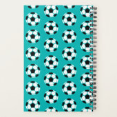 Gepersonaliseerde Geometrische Voetbal Kinder spor Planner (Achterkant)