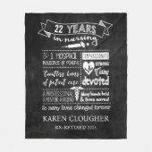 Gepersonaliseerde Gepensioneerde Verpleegkundigen  Fleece Deken (Voorkant)