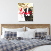Gepersonaliseerde Gepersonaliseerd bruiloft foto L Canvas Afdruk (Insitu (Slaapkamer))