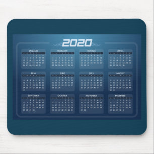 Gepersonaliseerde Gepersonaliseerd kalender 2020 Muismat