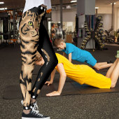 Gepersonaliseerde Gepersonaliseerd Kat Dier Zwart  Leggings