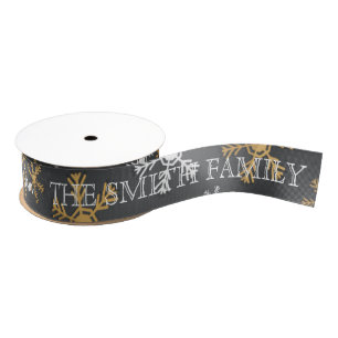Gepersonaliseerde Gepersonaliseerd kerst Grosgrain Lint