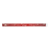 Gepersonaliseerde Gepersonaliseerd kerst Grosgrain Lint (Voorkant)