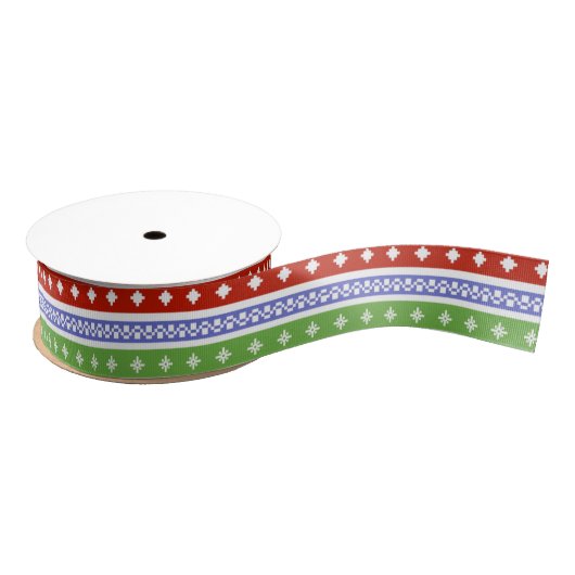 Gepersonaliseerde Gepersonaliseerd kerst Grosgrain Lint (Spoel)