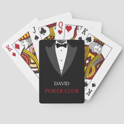 Gepersonaliseerde Gepersonaliseerd poker Club Pokerkaarten (Achterkant)