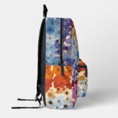 Gepersonaliseerde geperste bloem ombre bedrukte rugzak (Links)