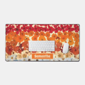 Gepersonaliseerde  geperste bloem ombre bureaumat (Keyboard & Muis)